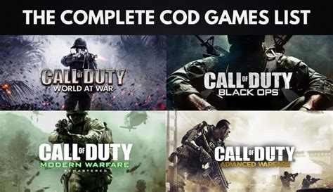 The Complete Call Of Duty Games List In Order 2024 Gaming Gorilla