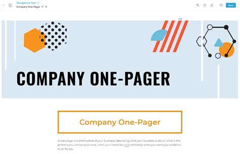 How To Write An Impressive One Pager Template Included