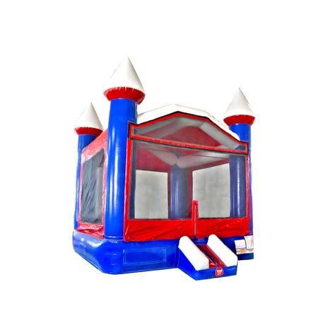 Castillo Hinchable Rojo Blanco Azul En Venta Poly Event