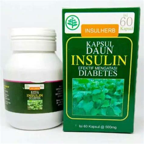 Jual Kapsul Daun Insulin Efektif Mengatasi Diabetes Isi 60 Kapsul Di