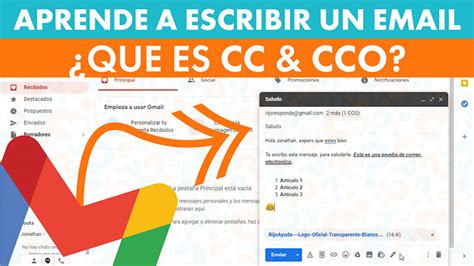 Como Escribir Un Correo En Gmail Y Enviar Con CC Y CCO Rijo Ayuda