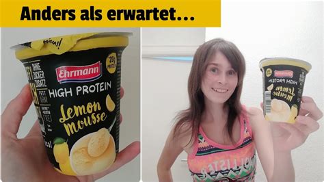 High Protein Lemon Mousse Sommer Edition Bei Ehrmann 🍋 Youtube