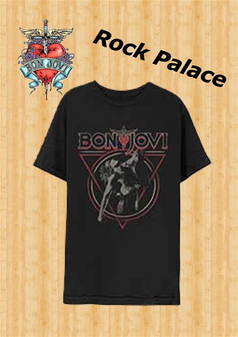 Bon Jovi：triangle Overlap Tシャツ ロックtシャツ バンドtシャツ専門店 Rockpalace ロックパレス