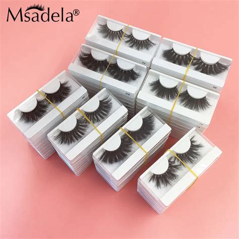 Wholesale 25MM Fluffy 100 Mink Lashes 10 30 50 Pairs Wispy 5D Mink