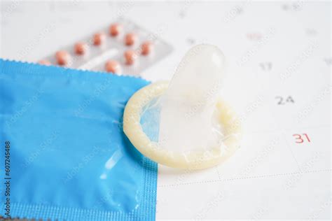 Condom And Birth Control Pills For Prevent Infection Safe Sex And