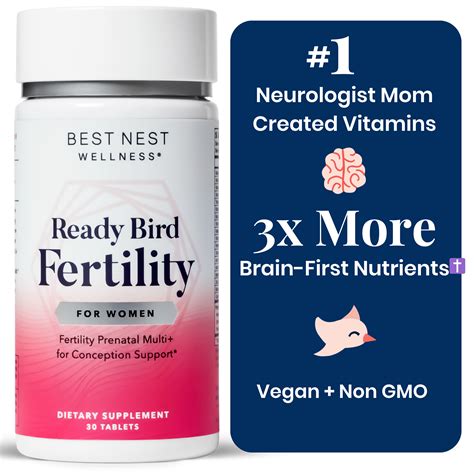 Best Nest Wellness Vegan Prenatal Vitamins Fertility Supplements With