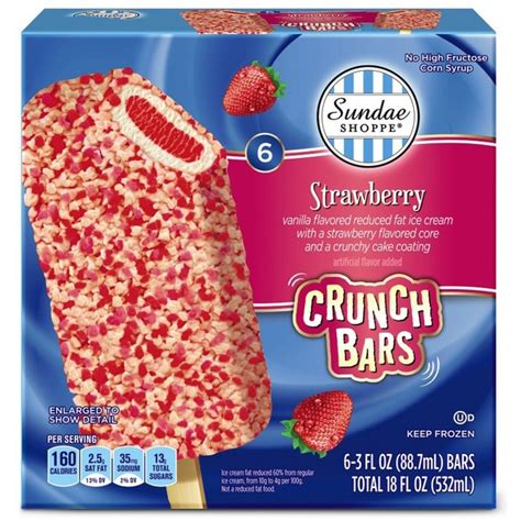 Aldi Sundae Shoppe Strawberry Ice Cream Crunch Bar Same Day Delivery Or