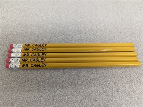 Personalized Pencils Custom Pencils Laser Engraved Pencils Ticonderoga ...