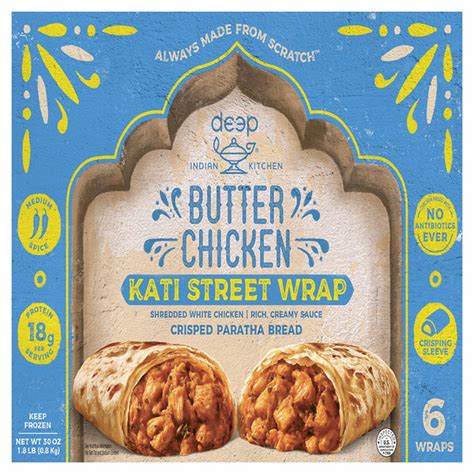 Deep Indian Kitchen Indian Kitchen Butter Chicken Kati Wraps 5 Oz Delivery Or Pickup Near Me