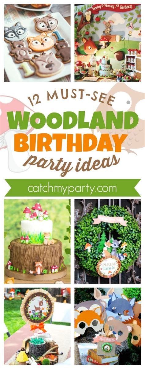 12 Must See Woodland Birthday Party Ideas Catch My Party