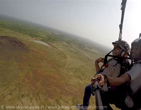 Two Seater Tandem Paragliding Joy Ride In Rajasthan Skyventures