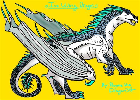 Ice Wing Dragon-Colored by RhymeTheDragon on DeviantArt