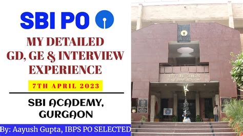 My SBI PO Interview Experience SBI Academy Gurgaon Panel IV