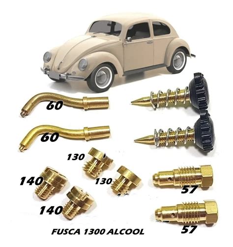 Kit Gicleur Carburador Fusca 1300 Dupla Carburação Alcool Mercado Livre