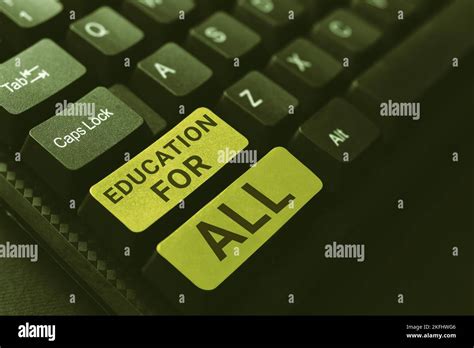 Affiche textuelle montrant l'éducation pour tous, concept signifiant