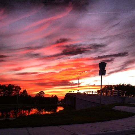 Sunset Over The St Johns River Ponte Vedra Beach Florida Photo By