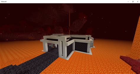 1 16 Nether Base Minecraft Pe Maps