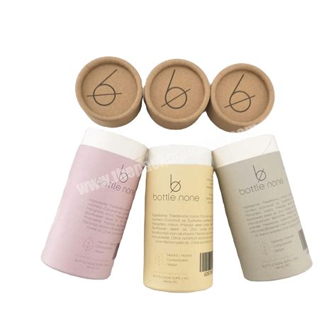 Custom Printing Biodegradable Eco Kraft Lip Balm Cardboard Container