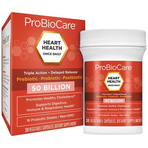 probiocare heart health  probiotic strains vegetable capsules  ct