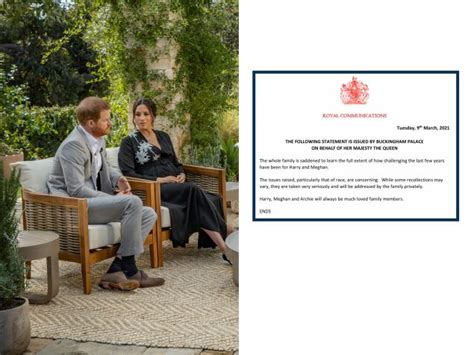 Buckingham Palace Statement on Harry & Meghan’s Oprah Interview: Read ...