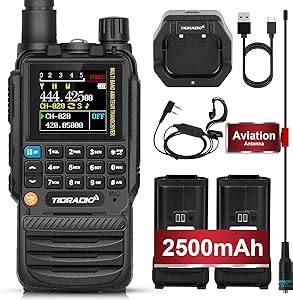 Amazon TIDRADIO TD H3 Multi Band GMRS Handheld Radio Two Way Long