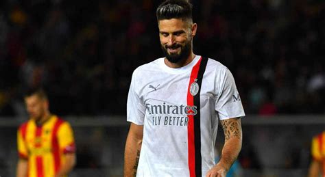 Milan Giroud Squalificato Per Due Giornate Dopo Il Rosso A Lecce