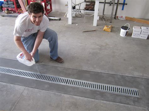 How To Install A Floor Drain In An Existing Garage Flooring Tips