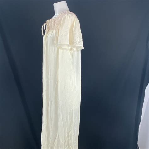 Vintage Lingerie Nylon Chiffon Lingerie Nightgown Dress Small Medium Ebay