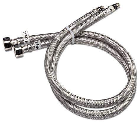 Flexible Fip Water Supply Hoses For Bathroom Sinks Set Of