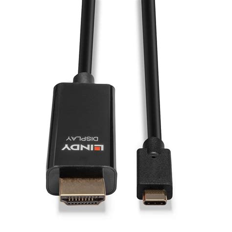 M Usb Type C To Hdmi K Adapter Cable With Hdr From Lindy Uk