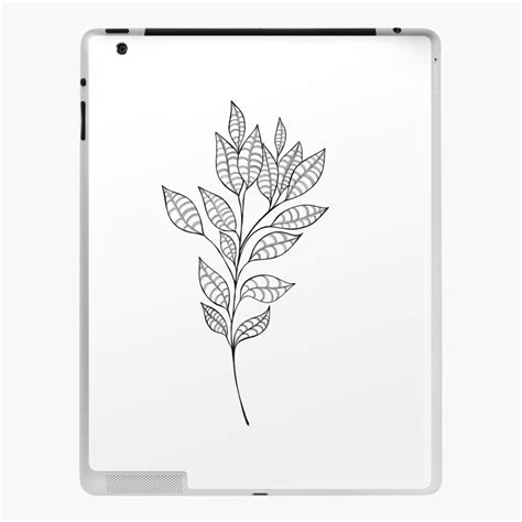 Coque Et Skin Adh Sive Ipad Beau Croquis D Taill De La Plante L