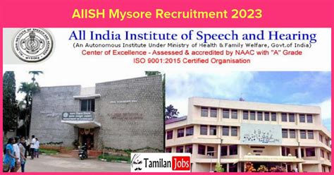 AIISH Mysore Recruitment 2023 - Research Officer, Audiologist Jobs!