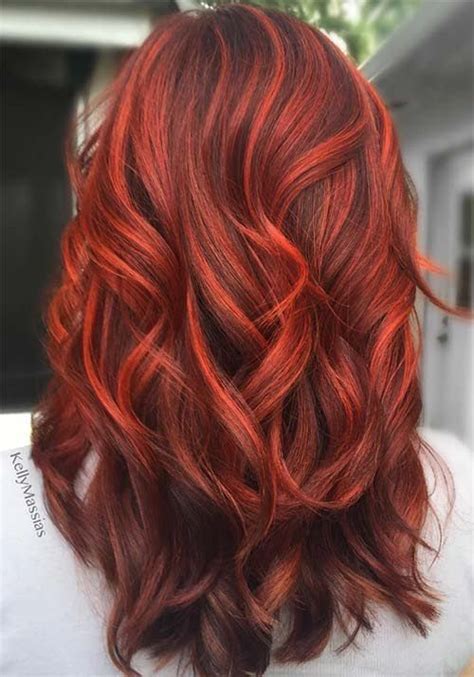 Burgundy Hair With Copper Highlights