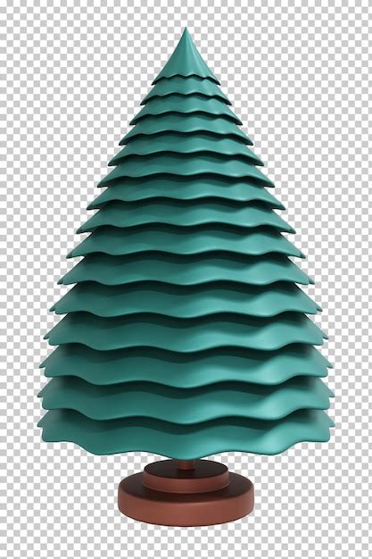 Premium Psd Christmas Tree Isolated D Rendering