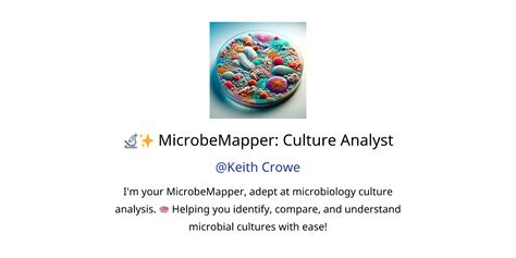 MicrobeMapper Culture Analyst GPTs Features And Functions Examples