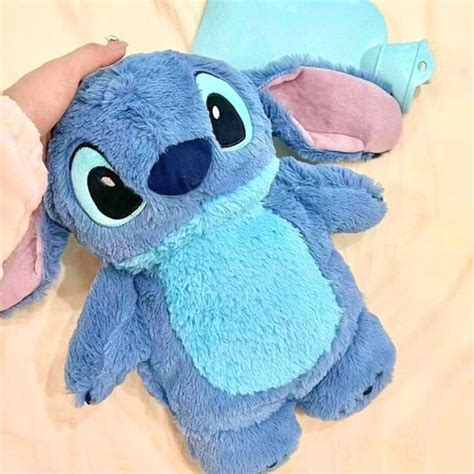 Disney Stitch Hot Water Bottle Plush Lilo Stitch Hot Cold Water Bottle Cover Ebay Hand