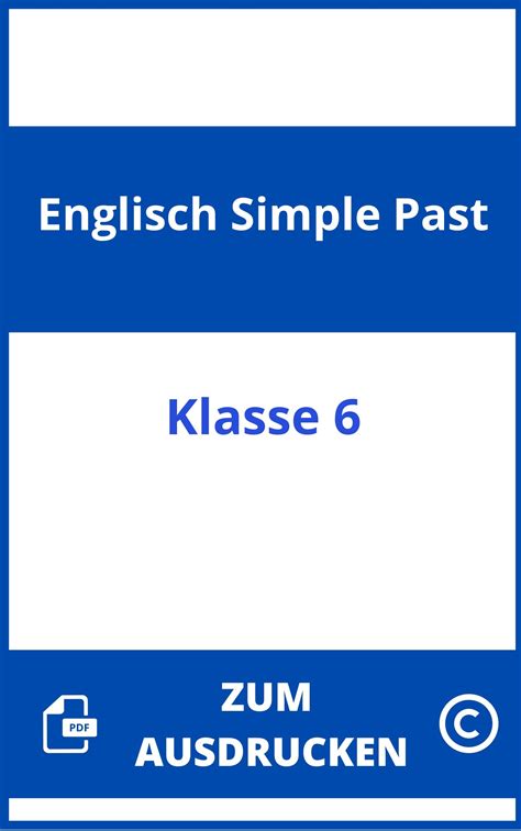 Past Participle Bungen Klasse Zum Ausdrucken