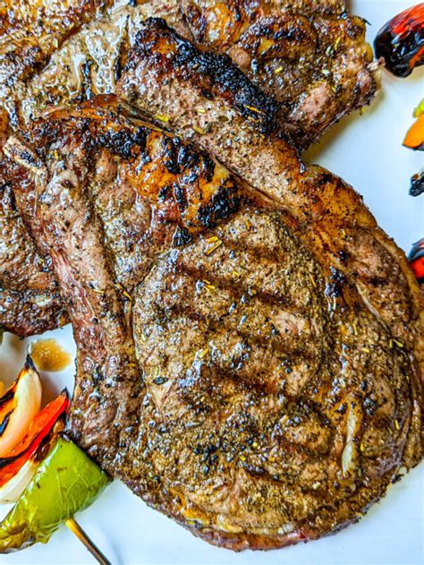 Perfect Grilled Ribeye Steaks With Basil Garlic Butter Blackberry Babe