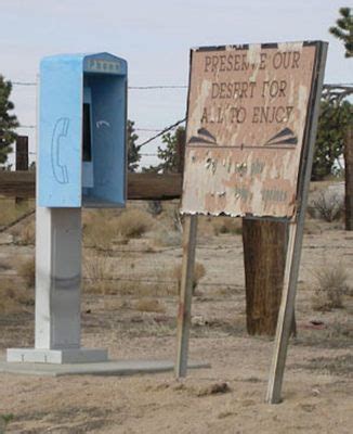 mojave phone booth  san bernardino county atlas obscura