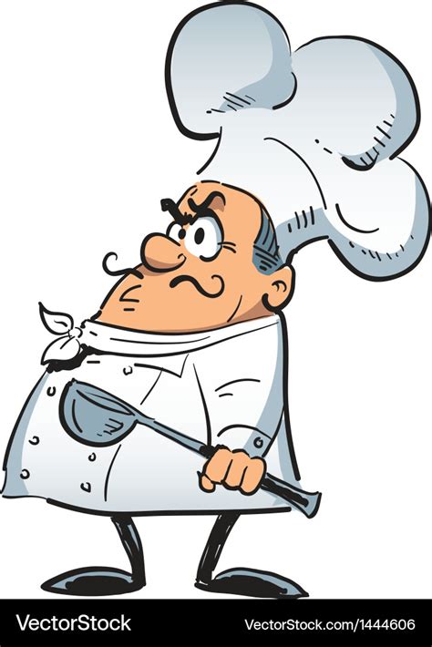 Angry Chef Royalty Free Vector Image Vectorstock