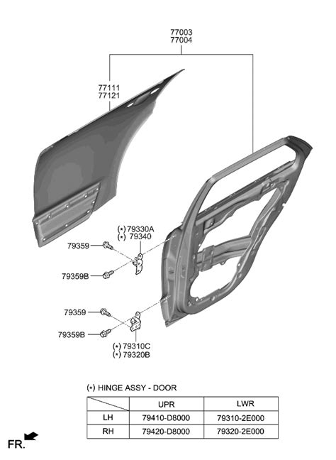 At Genuine Kia Panel Assy Rear Door