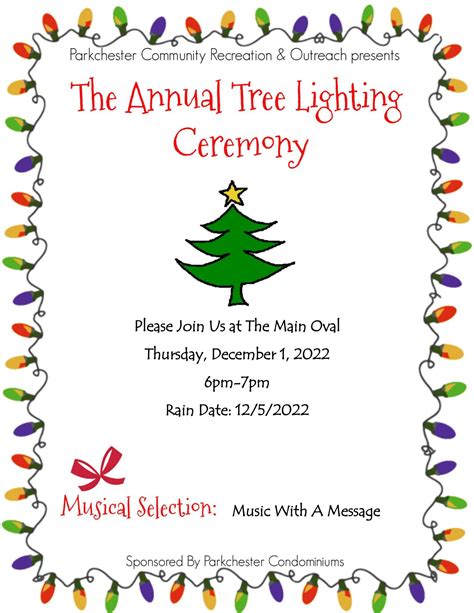 Annual Christmas Tree Lighting Ceremony - Parkchester