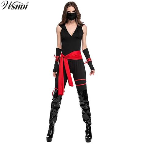 Classic Halloween Fancy Party Costumes Women Adult Martial Arts Ninja Clothes Cosplay Anime