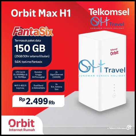 Jual Telkomsel Orbit Max Modem Wifi 4G Lte Free 150Gb Huawei B818