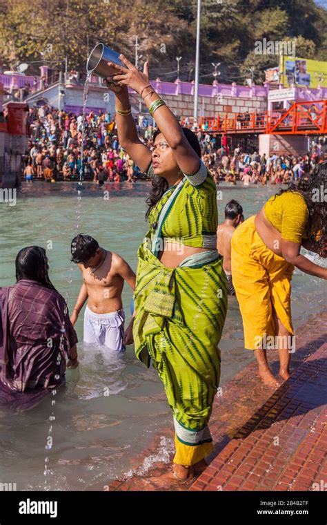 India Uttarakhand Haridwar Holy City Of Hinduism Kumbh Mela Hindu