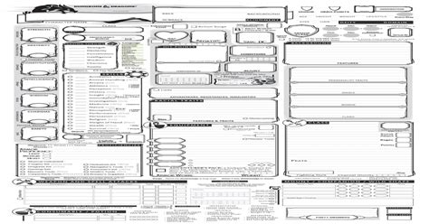 Ben S Alternate DnD 5e Character Sheet 5e Character Sheet Pdf Dnd