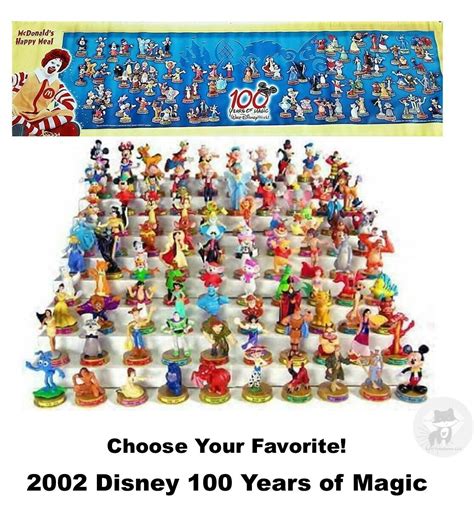 Mcdonalds 2002 Disney 100 Years Of Magic Collectible Figures Pick Your