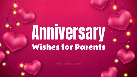 150+ Wedding Anniversary Wishes For Parents - WishesMsg