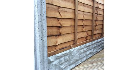 Slotted Posts And Gravel Boards Concrete Fence Panels Fp Mccann