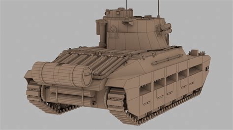 British matilda 2 tank 3D model - TurboSquid 1704484